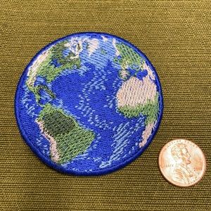 World Iron On Patch